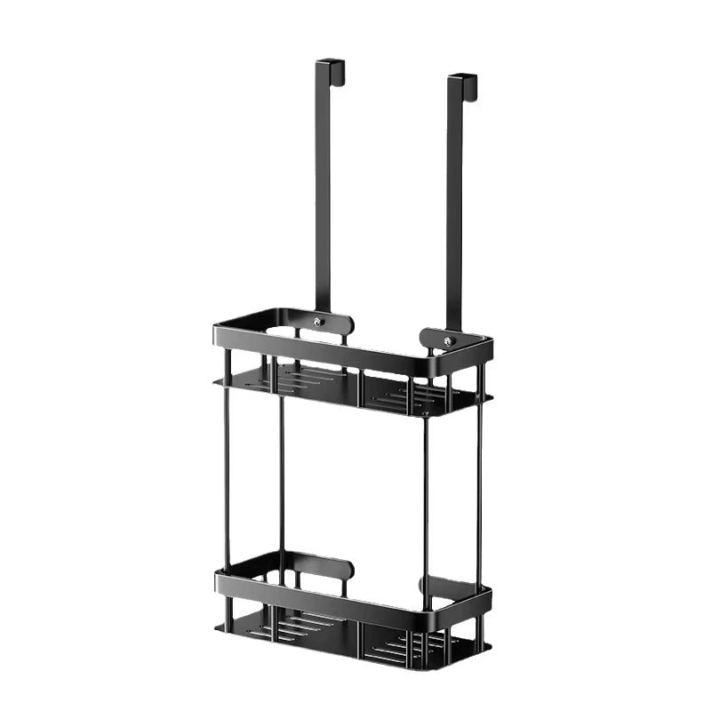 Portable 2 Tier Bathroom Wall Storage Rack Waterproof Toiletry Organizer Shelf