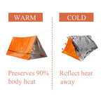 Lightweight 2 Person Emergency Survival Tent Waterproof Outdoor Camping Shelter