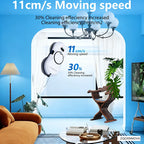 Smart Robot Window Cleaner Vacuum with Automatic Glass Cleaning System and 450cm Cord