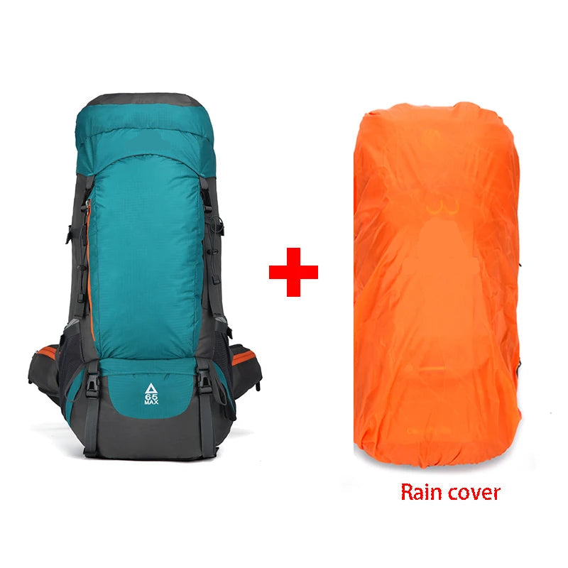 65L Large Capacity Climbing Backpack for Hiking, Trekking and Outdoor Camping – Waterproof Design