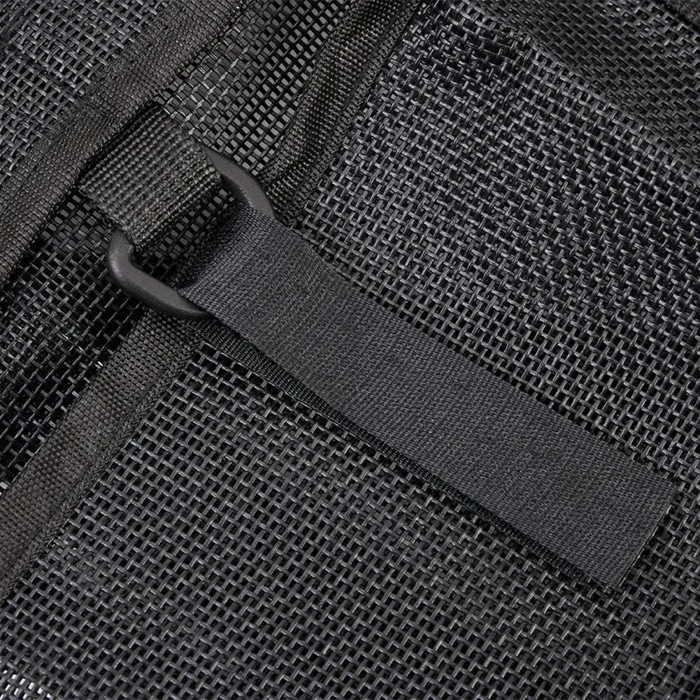 Kayak Under Seat Storage Bag Nylon Mesh Organizer Pouch with Adjustable Buckle Strap