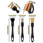 5 Piece Car Cleaning Brush Kit for Interior Exterior Detailing Vents Dashboard and Wheels