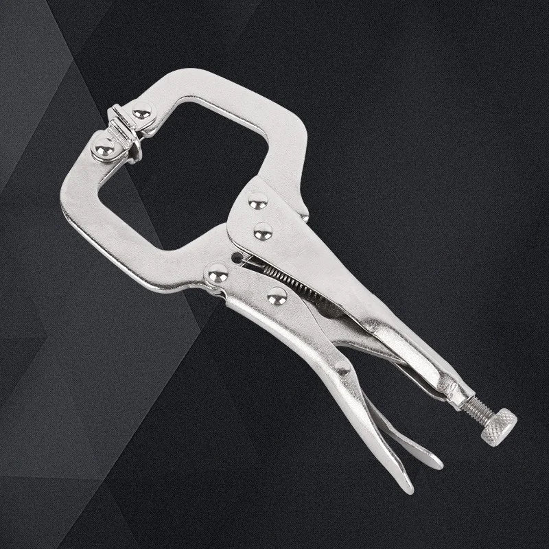C Type Locking Clamp Heavy Duty Adjustable Steel Pressure Clamp for Woodworking and Pipe Alignment