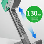 Portable F-Type Wide Jaw Adjustable Wrench Right Angle Spanner 130mm for Plumbing Tools