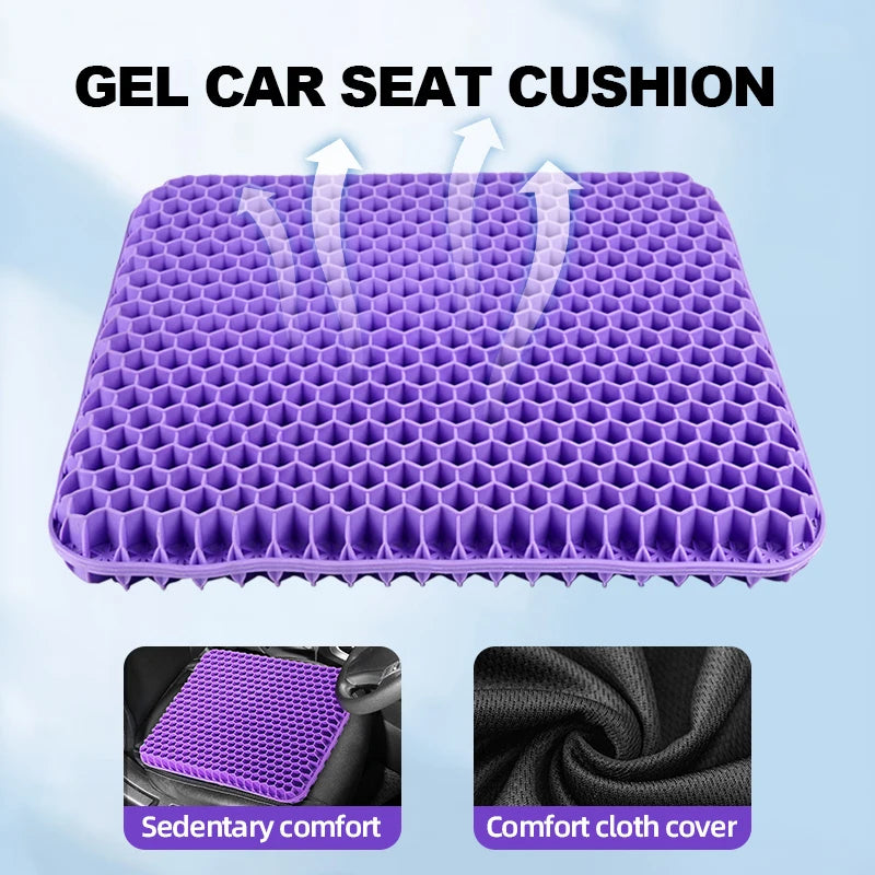 Breathable Gel Seat Cushion Honeycomb Design for Office Chair Car Seat Wheelchair Summer Cooling Pad