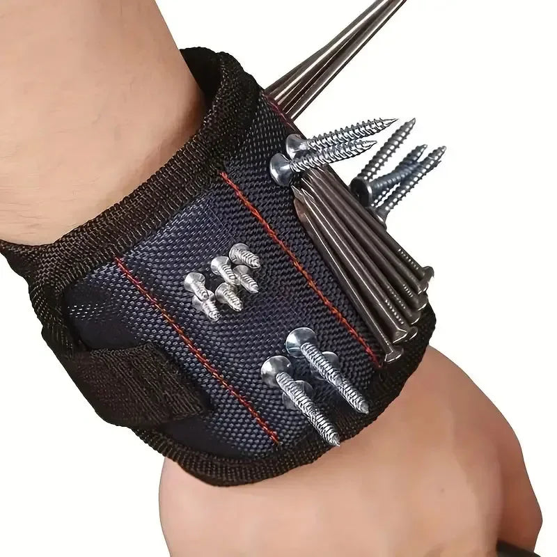 Magnetic Wristband Tool Holder with Strong Magnets for Screws Nails Drill Bits Hand Tool Organizer