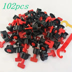 Tile Leveling System Kit 100 Piece with 2 Adjustment Wrenches for Floor Wall and Countertop Tiling