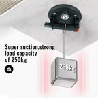 Industrial 20cm Vacuum Suction Cup with Pressure Gauge Manual Lifting Tool for Glass and Stone