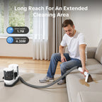 Handheld Carpet Cleaner 800W Hot Water Cleaning Machine for Sofa Rugs Car Interior 1.75L Tank