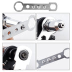 Rivet Nut Drill Adapter 2.4-4.8mm Heavy Duty Riveting Tool with Handle and Wrench