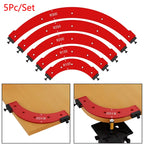 5 Piece Radius Corner Jig Set Aluminium Alloy Woodworking Templates for Router Corner Shaping