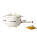 Electric Hot Pot 4.5L 1350W Non-Stick Multi-Function Cooking Pot with Steamer 220-240V