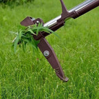 Heavy Duty Stand Up Garden Weeder with 4 Claw Root Remover and Foot Pedal for Lawn and Yard Weed Removal