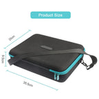 Heavy Duty Waterproof Tool Battery Storage Box with DIY Dividers Portable Carry Case