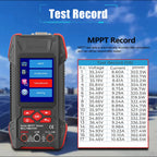 Rechargeable Solar Panel Tester with 3.2 Inch Display and MPPT Curve Analysis for Photovoltaic System Testing