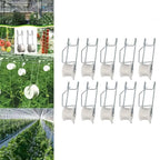 20-Piece Plant Trellis Support Kit with Tomato Hooks Clips and 15m Twine Roller for Garden and Greenhouse