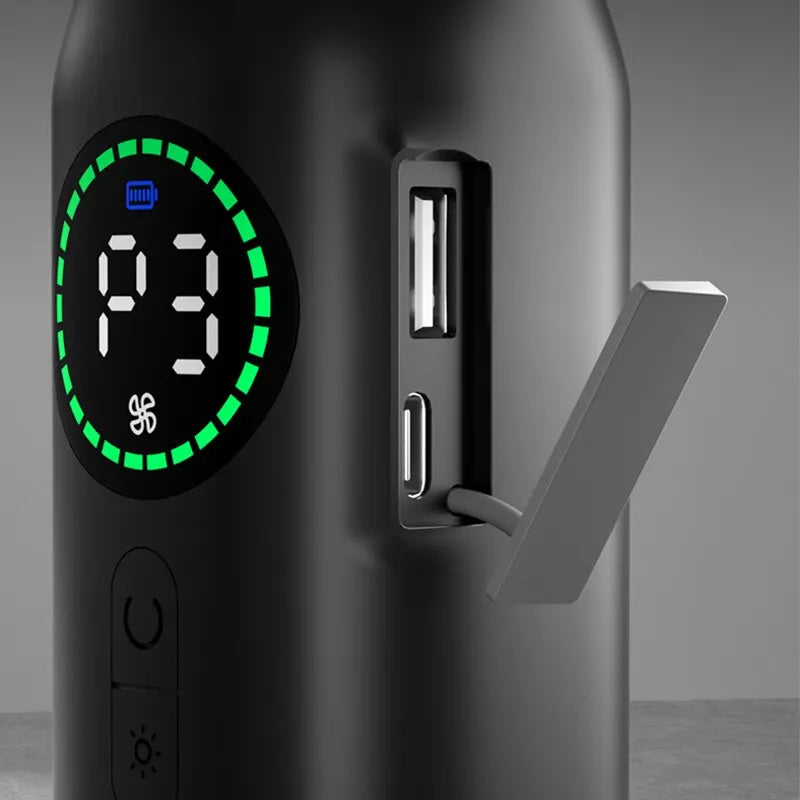 Cordless 2-in-1 Air Duster and Inflator with 7500mAh Rechargeable Battery for Keyboard, Computer and Car Cleaning