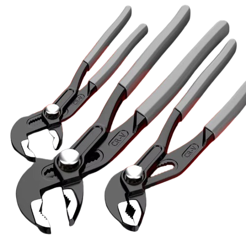 Heavy Duty Quick-Release Water Pump Pliers Adjustable Pipe Wrench Plumbing Hand Tool