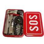 Compact First Aid Storage Kit with Metal Case for Travel Camping Hiking and Home Emergency Supplies