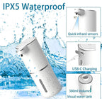 Rechargeable Automatic Foam Soap Dispenser 400ml with Sensor Operation and USB Type-C Charging