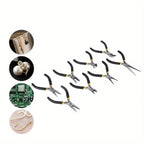 Heavy Duty 8 Piece Steel Pliers Tool Set with Needle Nose Pliers, Wire Cutters and Scissors for Repairs