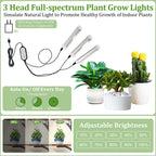 Plant Stand 7 Tier LED Grow Light Rack Wooden Metal Flower Display Shelf for Indoor Plants