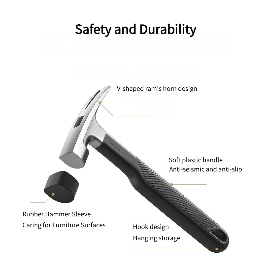 Portable 7-Piece Household Tool Kit with Rechargeable Electric Screwdriver and Storage Case