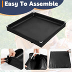 Foldable Camping Shower Pan Portable Oxford Cloth Floor Tray with Drain Hose