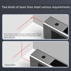 Digital Laser Angle Meter with Dual Line Projection and Magnetic Base for Construction and DIY