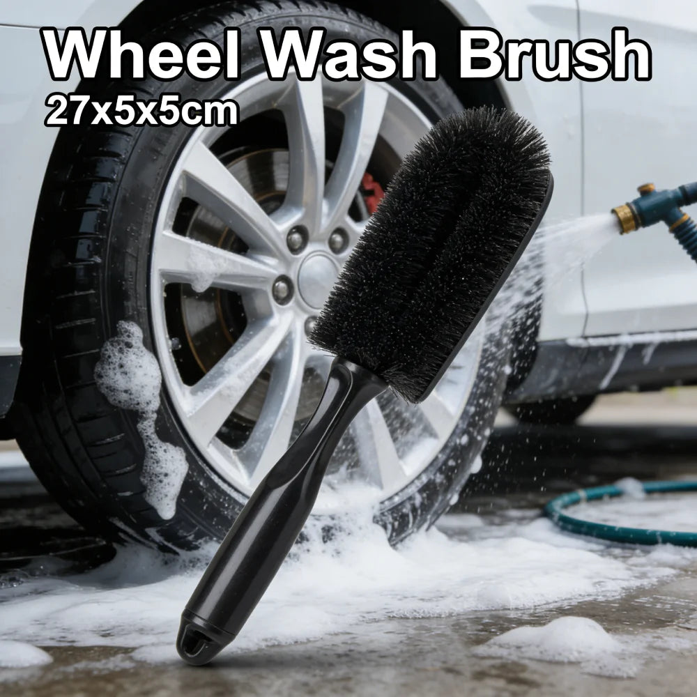 Car Wheel Rim Hub Cleaning Brush Soft Bristle Tire Detail Brush Tire Cleaning Brushes Tools Auto Detailing Washing Tools