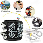 Magnetic Wristband Tool Holder with Strong Magnets for Screws Nails Drill Bits Hand Tool Organizer