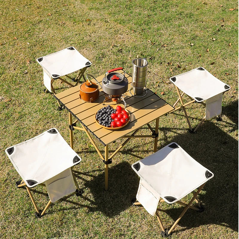 Portable Folding Camping Stool Lightweight Collapsible Seat for Hiking Fishing Beach Picnic
