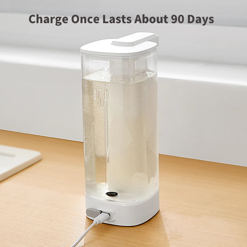 Rechargeable Automatic Foam Soap Dispenser 500ml with Sensor Operation and USB Type-C Charging