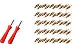 Portable Tire Valve Core Remover Tool with Slotted Handle for Car Bike Bicycle and Motorcycle Tire Repair