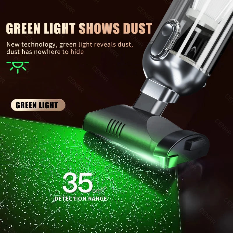 Portable Cordless Car Vacuum Cleaner with Brushless Motor, Rechargeable Handheld Vacuum with Accessories