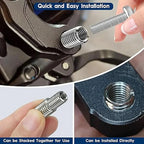 Threaded Insert Repair Kit 200 Piece Stainless Steel Thread Repair Set M3-M12 for Metalworking
