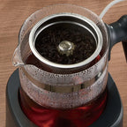 1.3L Electric Glass Tea Maker Kettle 600W with Temperature Control and Keep Warm Function