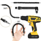 Flexible Drill Bit Extension Shaft Set 32 Piece Socket Adapter and Bit Holder Kit for Power Drills