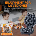 Electric 14 Hole Cake Pop and Takoyaki Maker 750W with Non-Stick Cooking Surface