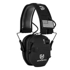 Electronic Noise Reduction Earmuffs 23dB Adjustable Sound Amplification Headset with AUX Input