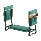 Heavy Duty Foldable Garden Kneeler and Seat with EVA Foam Pad and 2 Tool Pouches for Gardening