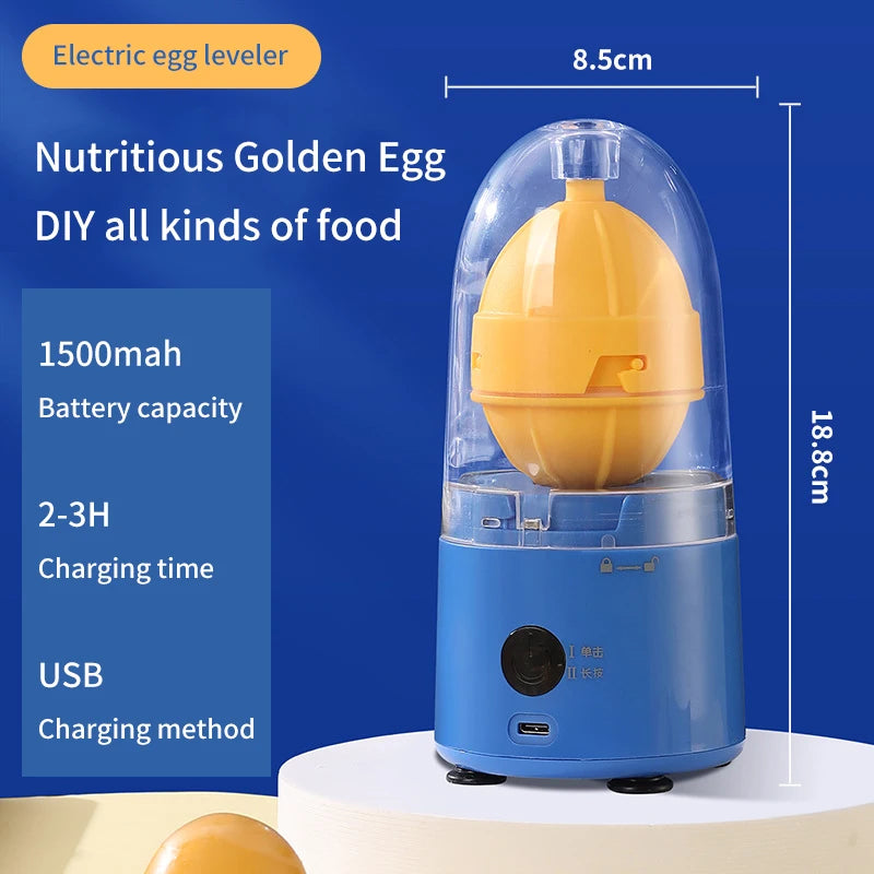 Rechargeable Electric Egg Mixer 15W Portable Egg Scrambler with USB Charging and 1500mAh Battery