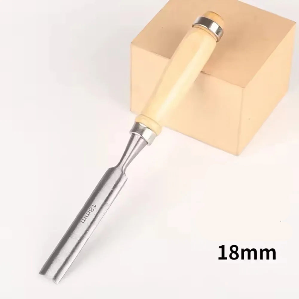 4-Piece Woodworking Carving Chisel Tool Set – Chrome Vanadium Steel DIY Carpentry Hand Tools