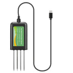 Portable 8-in-1 Soil Tester with USB Mobile Connection for pH EC Moisture NPK and Temperature Monitoring
