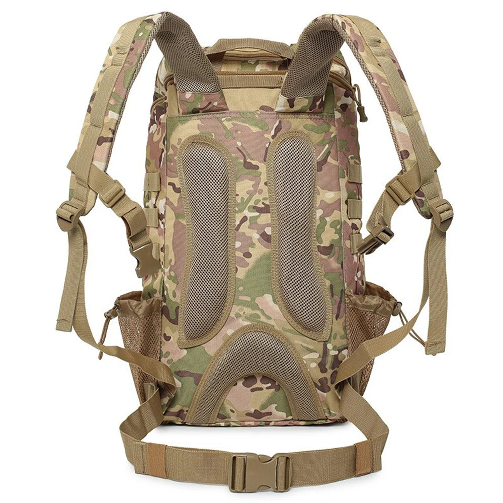 Multi Functional Tactical Backpack 20-35L with Storage Compartments Portable Camping Hiking Bag