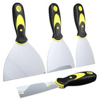 Stainless Steel Drywall Taping Knife Set 5PCS Flexible Blade Wall Repair Tools 6 to 14 Inch