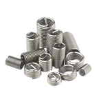 Threaded Insert Repair Kit 200 Piece Stainless Steel Thread Repair Set M3-M12 for Metalworking
