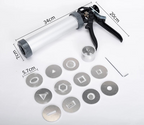 Manual Clay Extruder Gun Large Pottery Sculpting Tool with 11 Interchangeable Forming Discs