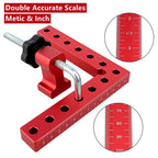 4 Piece Aluminium Alloy 90 Degree Positioning Squares Woodworking Corner Clamping Tool Set