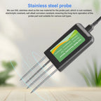Portable 8-in-1 Soil Tester with USB Mobile Connection for pH EC Moisture NPK and Temperature Monitoring